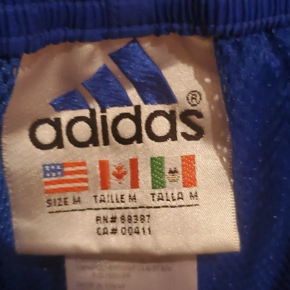 Royal Blue Tear Away Adidas Pants - Picture 4 of 4